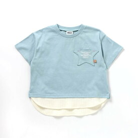 スターポケットレイヤードTシャツ ▽▽ 男の子 女の子 BREEZE ブリーズ 子供服 ブランド キッズ ベビー 半袖 Tシャツ トップス おしゃれ かっこいい 夏服 夏 夏物 エフオー FO △△ j207124