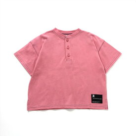 【4色展開】WEB限定_ヘンリーネックバックプリントTシャツ ▽▽ 男の子 女の子 BREEZE ブリーズ 子供服 ブランド キッズ ベビー 半袖 Tシャツ トップス おしゃれ かっこいい 夏服 夏 夏物 エフオー FO △△ j207834