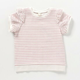 ハート・ボーダーぽこぽこTシャツ ▽▽ 女の子 アプレレクール 子供服 ブランド キッズ ベビー 半袖 Tシャツ トップス おしゃれ かわいい 夏服 夏 夏物 エフオー FO △△ v207844