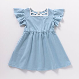 【SALE_10%OFF_4/27(土)午前9:59まで】花びらスリーブヒロインワンピ ▽▽ 女の子 アプレレクール 子供服 ブランド キッズ ベビー ワンピース 半袖 おしゃれ かわいい 夏服 夏 夏物 エフオー FO △△ v217954［返品不可］