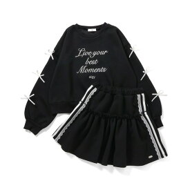 【10%OFFクーポン】ダンボールセットアップ ▽▽ 女の子 algy アルジー ダンス 上下セット スカート インパンツ トップス 長袖 2点セット 冬 エフオー FO △△ g525905