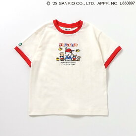 【SALE_30%OFF】WEB限定【サンリオキャラクターズ】モチーフリンガーTシャツ ▽▽ 綿100% 男の子 女の子 BREEZE ブリーズ 子供服 キッズ ベビー 半袖 トップス ポムポムプリン ポチャッコ けろけろけろっぴ 夏服 エフオー FO △△ j207455［返品不可］