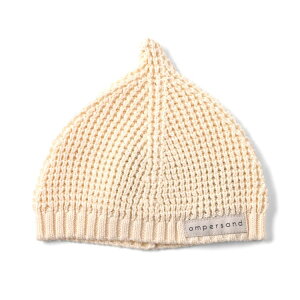 【10%OFFクーポン】とんがりベビーニット帽 ▽▽ 綿100% 女の子 男の子 Ampersand アンパサンド 子供服 キッズ 帽子 おしゃれ 秋 エフオー FO △△ l442015