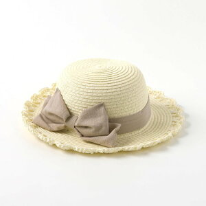 【10%OFFクーポン】【SALE_50%OFF】ベビーぺーパーハット ▽▽ 女の子 アプレレクール 子供服 キッズ 刺繍 麦わら帽子 UVカット おしゃれ かわいい 夏服 エフオー FO 熱中症 △△ v242055[返品不可