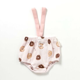 【SALE_40%OFF】おやつ柄サスペンダー付きブルマ ▽▽ 男の子 女の子 アプレレクール 子供服 キッズ ベビー ワッフル オーバーパンツ おしゃれ かわいい かっこいい 夏服 夏物 エフオー FO △△ v239015［返品不可］