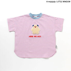 【新作】【リンク】_mojojojo_ワッペンTシャツ ▽▽ 綿100% 男の子 女の子 ユニセックス BREEZE ブリーズ 子供服 キッズ ベビー トップス 半袖 おしゃれ かわいい 夏 エフオー FO △△ j207436