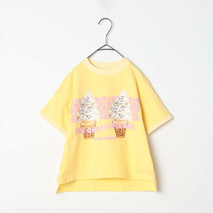 楽天市場】いろんなアイスちょーだいグラフィックリンガーTシャツ 