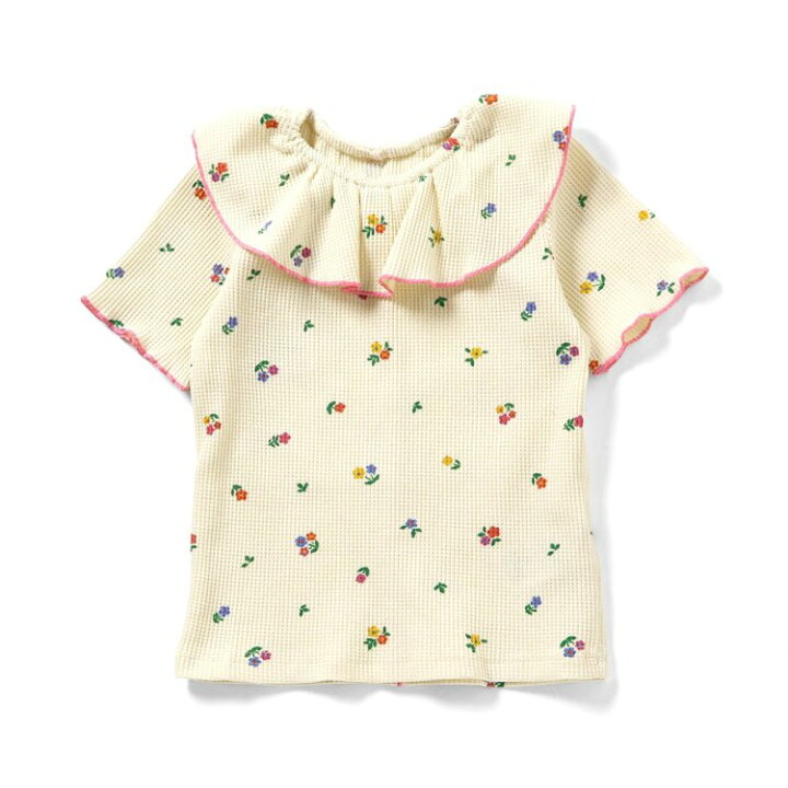 楽天市場】WEB限定_ワッフルフリル衿Tシャツ ▽▽ 女の子 