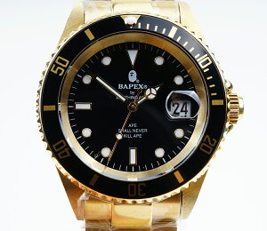 yVizA BATHING APE/AExCVOEGCv Bapex T001V[Y Rolex/bNX Submariner/Tu}[i[ ^Cv 40mm  rv#33900