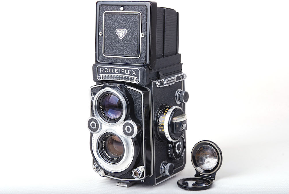 Rolleiflex ローライ 3.5F ホワイト 二眼レフカメラ schneider Xenotar 75mm F3.5レンズ付き#jp21173
