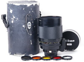 【美品】Nikon/ニコン AI Reflex-NIKKOR C 500mm F8 反射レンズ レンズ革ケース フィルター付き#jp19815