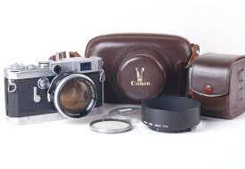 【美品】Canon/キャノン model Vt de luxe 50mm F1.2 LTM 付き　シルバーレンジファインダーカメラ#jp18214