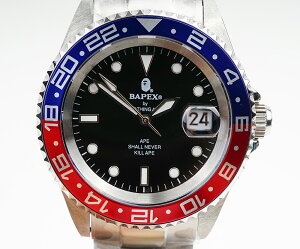 yVizA BATHING APE/AExCVOEGCv Bapex T001V[Y Rolex/bNX GMT ^Cv 40mm  rv#33875