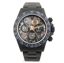 中古Rolexロレックス デイトナ 116500 MAD Paris openwork改 MAD社 保証書付き ブラック 腕時計#JP26450