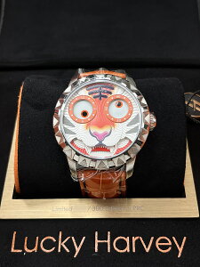 �V�i Lucky Harvey/���b�L�[�n�[���F�C�@TIGER WATCH �r���I���E�H�b�`�I�[�v��1���N��搔�ʌ��� #jp000