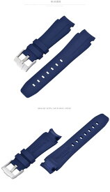 Rolex/ロレックス DeepSea/ディープシー 44mm 116660に適用VAGENARI ラバー ストラップ/ベルト バックル付き ブルー