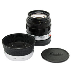 【珍品】Leica/ライカ Leitz Wetzlar SUMMILUX-M 50mm/f1.4 E43 ブラック レンズ（170万台） + XOOIM フード #HK10709
