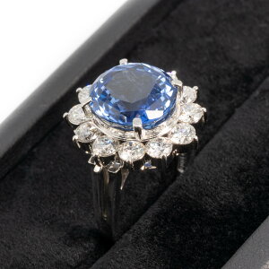 yGIAΊӕʁzXJY VRTt@CA 11.23ct / Pt900 / _Ch O fB[Xw #HK10881