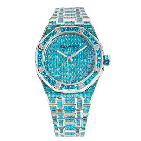 【カスタム】Audemars Piguet/オーデマ ピゲ Royal Oak Self Winding 15554BC.TO.1274BC.01 ブルートパーズ “50周年記念” #jp28414