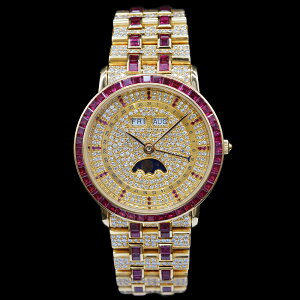 Blancpain/�u�����p�� ���B���� �R���v���[�g�J�����_ Villeret triple Calender Moon Phase 18KYG ���r�[ ���f�B�[�X �r���v #HK10991