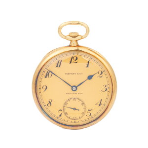 【アンティーク】TIFFANY&Co./ティファニー Patek Philippe x tiffany 懐中時計 18KYG 約1920年製 #BW01093