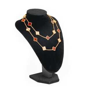Van Cleef & Arpels/���@���N���[�t���A�[�y�� VCARP7R00 Vintage Alhambra ���B���e�[�W �A���n���u�� �l�b�N���X 20���`�[�t �K�[�l���A���@18K YG #Jp28761