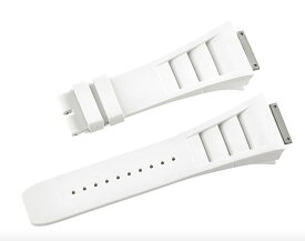 Richard Mille リシャール ミル RM011適用する Vagenari ラバー ウオッチ ストラップ 　ホワイト 白 White