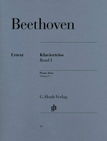 輸入楽譜／アンサンブル／三重奏・トリオ（Trio）／ベートーヴェン：ピアノ三重奏 曲集 第1巻
