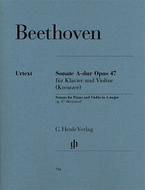 輸入楽譜／バイオリン（ヴァイオリン）／ベートーヴェン：ヴァイオリン・ソナタ 第9番 イ長調 op. 47 「クロイツェル」