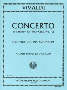 �A���y���^�A���T���u���^�l�d�t�E�J���e�b�g�iQuartet�j�^���B���@���f�B�F���t���t�ȏW�u���a�̗슴�v��� 4�{�� ���@�C�I�����̂��߂̋��t�� ���Z�� op. 3 - 10 RV 580