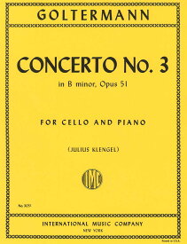 輸入楽譜／チェロ／ゴルターマン：チェロ協奏曲 第3番 ロ短調 op. 51