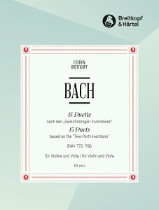 �A���y���^�A���T���u���^��d�t�E�f���I�iDuo�j�^�o�b�n�F15�̓�d�t�ȁi2���̃C�����F���V�����jBWV 772 - 786