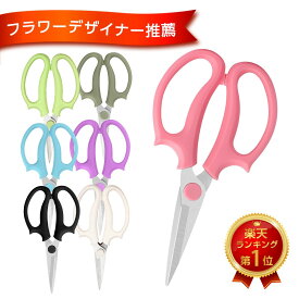 【フラワーデザイナー推薦】 選べる7色 花ばさみ 刃先が尖ったタイプ 花挟 花切りばさみ ハサミ 園芸 ガーデニング 園芸用 観葉 植物 ガーデニングハサミ ガーデニング用品 ステンレス バサミ 園芸はさみ 華道 生花 切花