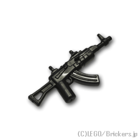 レゴ カスタム パーツ ミニフィグ アサルトライフル AK-7X [Black/ブラック] | レゴ互換品 ミニフィギュア 人形 ミリタリー 武器 銃 ライフル