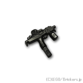 レゴ カスタム パーツ ミニフィグ マシンピストル MP9 [Black/ブラック] | レゴ互換品 ミニフィギュア 人形 ミリタリー 武器 銃 ピストル