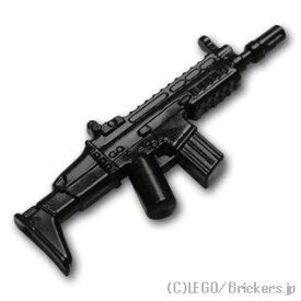 レゴ カスタム パーツ ミニフィグ アサルトライフル SCAR-D [Black/ブラック] | レゴ互換品 ミニフィギュア 人形 ミリタリー 武器 銃 ライフル