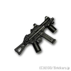 レゴ カスタム パーツ ミニフィグ サブマシンガン UMP45 [Black/ブラック] | レゴ互換品 ミニフィギュア 人形 ミリタリー 武器 銃 マシンガン 機関銃