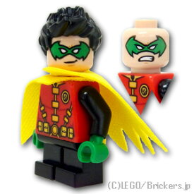 レゴ スーパー・ヒーローズ ミニフィグ ロビン - グリーンハンド＆ギザギザマント | LEGO純正品の フィギュア 人形 ミニフィギュア