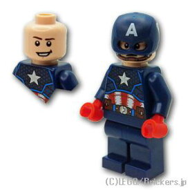 レゴ スーパー・ヒーローズ ミニフィグ キャプテン・アメリカ | LEGO純正品の フィギュア 人形 ミニフィギュア