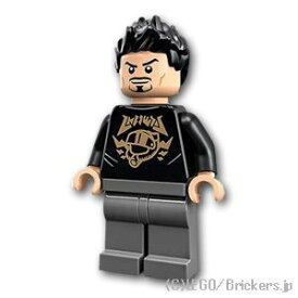 レゴ スーパー・ヒーローズ ミニフィグ トニー・スターク - ブラックトップ | LEGO純正品の フィギュア 人形 ミニフィギュア