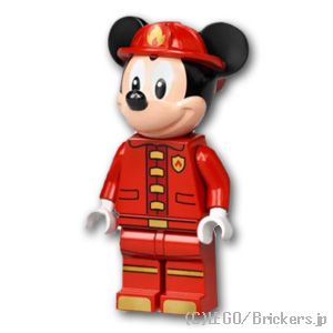 レゴ ディズニー ミニフィグ ミッキー・マウス - 消防士 | LEGO純正品の フィギュア 人形 ミニフィギュア | ブリッカーズ楽天市場店