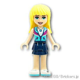 レゴ フレンズ ミニフィグ ステファニー - レイヤードスカート/Mdアズールジャケット | LEGO純正品の フィギュア 人形 ミニフィギュア