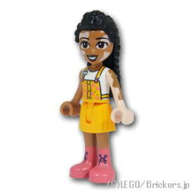 レゴ フレンズ ミニフィグ ジョーディン - ジャンパースカート | LEGO純正品の フィギュア 人形 ミニフィギュア