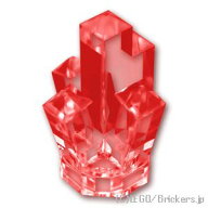 レゴ パーツ クリスタル / ロック - 1 x 1 [ Tr,Red / トランスレッド ] | LEGO純正品の バラ 売り
