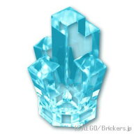 レゴ パーツ クリスタル / ロック - 1 x 1 [ Tr,Lt Blue / トランスライトブルー ] | LEGO純正品の バラ …