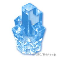 レゴ パーツ クリスタル / ロック - 1 x 1 [ Tr,Md Blue / トランスミディアムブルー ] | LEGO純正品の …