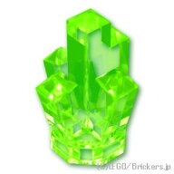 レゴ パーツ クリスタル / ロック - 1 x 1 [ Tr,Bt Green / トランスブライトグリーン ] | LEGO純正品の …