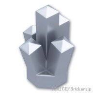レゴ パーツ クリスタル / ロック - 1 x 1 [ MetallicSilver / メタリックシルバー ] | LEGO純正品の バ…