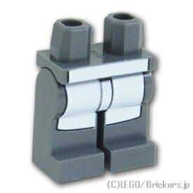 レゴ パーツ ミニフィグ レッグ - 白いエプロン [ Dark Bluish Gray / ダークグレー ] | LEGO純正品の バラ 売り