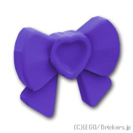 レゴ パーツ ハートのリボン - フレンズアクセサリー [ Dark Purple / ダークパープル ] | LEGO純正品の バラ 売り
